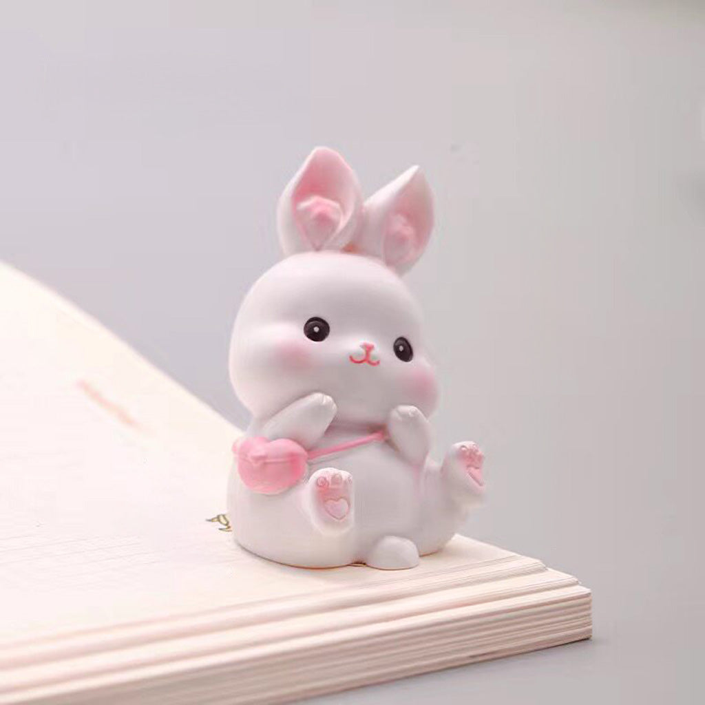 Easter Kawaii Bunny Figurine Set – Symbol of Hope & Renewal | Zen Ara Grove