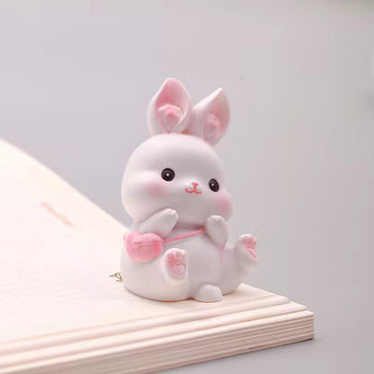 Easter Kawaii Bunny Figurine Set – Symbol of Hope & Renewal | Zen Ara Grove