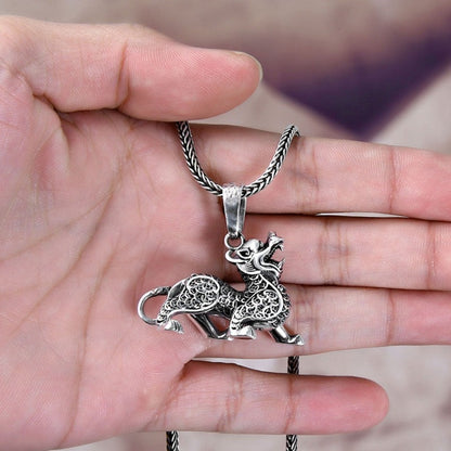 Rising Pixiu Necklace – Attract Fortune & Guard Energy | Zen Ara Grove