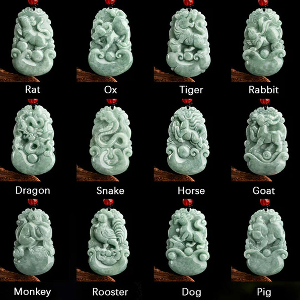 Chinese Zodiac Jade Pendant – Eternal Blessing & Protection | Zen Ara Grove