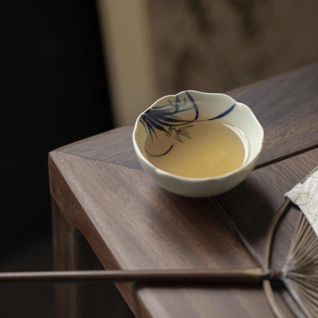 Elegant Zen Cup Featuring Four Gentle Plants | Zen Ara Grove