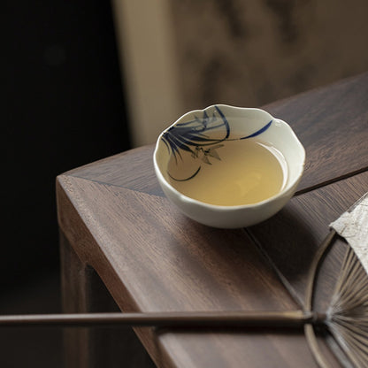 Elegant Zen Cup Featuring Four Gentle Plants | Zen Ara Grove