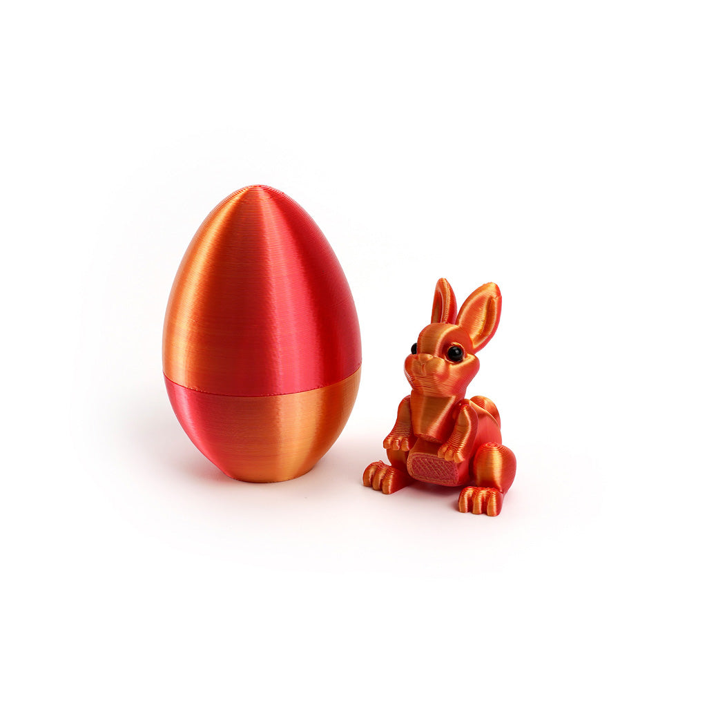 3D Printed Easter Bunny Egg Figurine – Symbol of Hope & Renewal | Zen Ara Grove