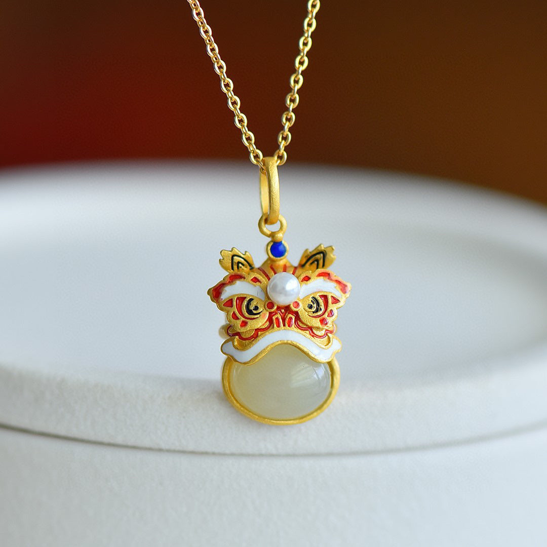 Colorful Lion Amulet – Handcrafted Courage & Luck | Zen Ara Grove