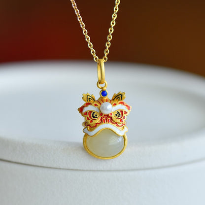 Colorful Lion Amulet – Handcrafted Courage & Luck | Zen Ara Grove