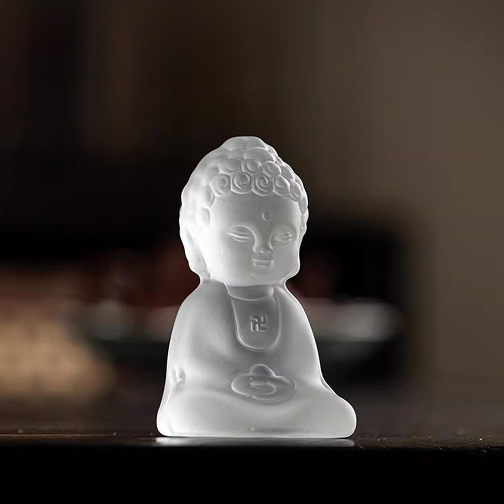Handmade Glass Buddha Ornament – Capturing the Quiet Essence of Zen | Zen Ara Grove