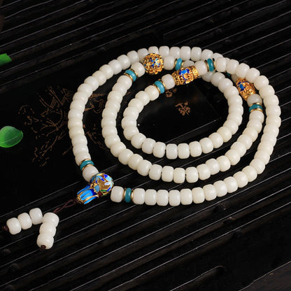 TODAY ONLY! White Bodhi Mala Bracelet – Inner Stillness, Outer Grace | Zen Ara Grove