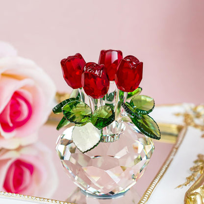 Eternal Bloom Crystal Glass Rose – A Timeless Symbol of Love | Zen Ara Grove