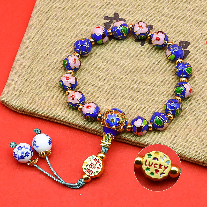 Cloisonné Enamel Bracelet · Blossoms Series