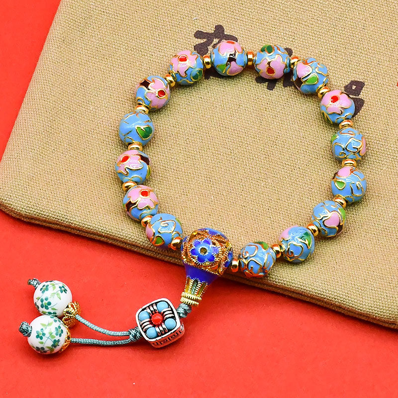 Cloisonné Enamel Bracelet · Blossoms Series