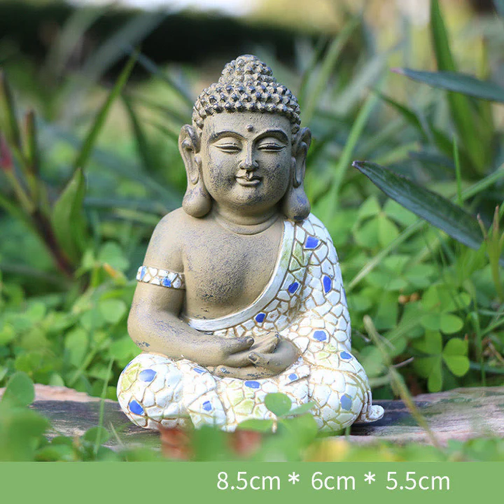 Buddha Stones Meditating Zen Buddha Serenity Resin Statue Figurine Home Decoration| Zen Ara Grove