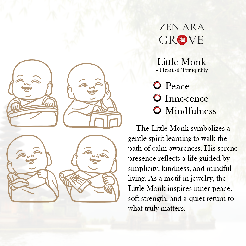Handcrafted Solid Brass Monk’s Pursuit of Arts Collection | Zen Ara Grove