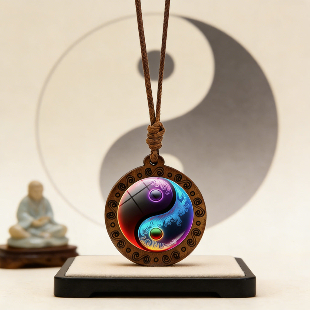 Limited Time Offer · Yin-Yang Galaxy Wood Necklace – Balance & Harmony | Zen Ara Grove