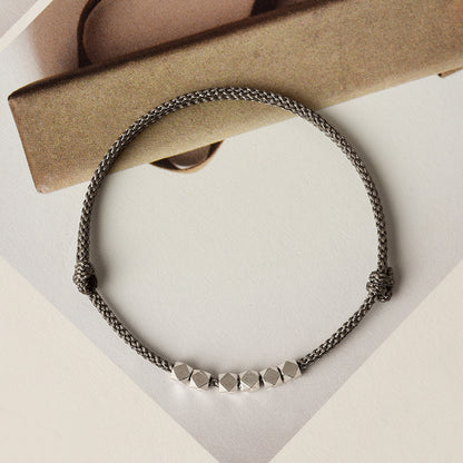 Lucky Red String with Silver Accents – Wear as Bracelet or Anklet | Zen Ara Grove