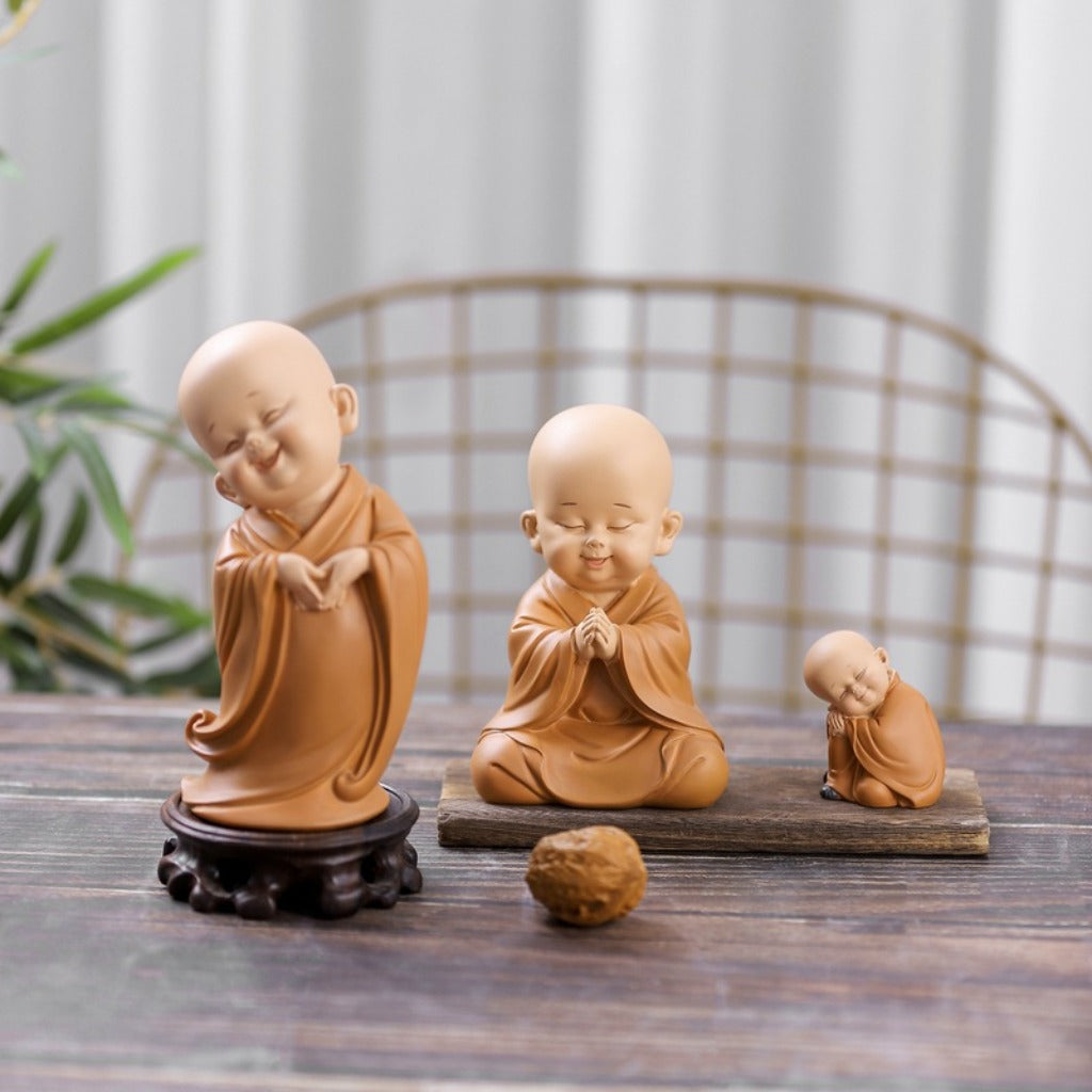 Cute Zen Monk Figurines| Zen Ara Grove