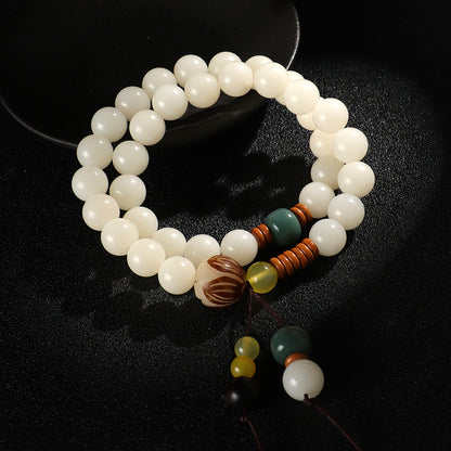 TODAY ONLY! Twin Snow-Circle Bodhi Mala