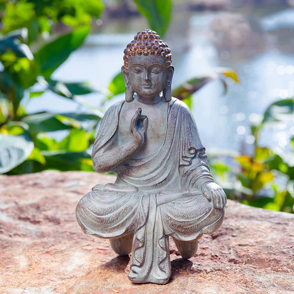 Buddha Stones Meditating Zen Buddha Serenity Resin Statue Figurine Home Decoration| Zen Ara Grove