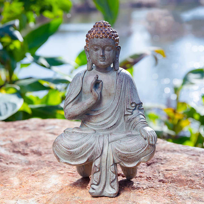 Buddha Stones Meditating Zen Buddha Serenity Resin Statue Figurine Home Decoration| Zen Ara Grove