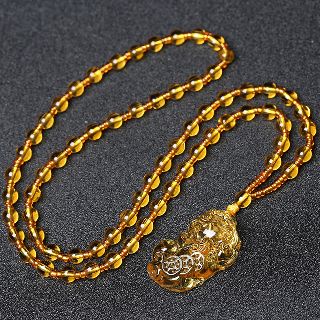Limited Time Offer · Purple Crystal Glass Pixiu Pendant – Symbol of Blessing and Good Fortune | Zen Ara Grove