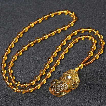 Limited Time Offer · Purple Crystal Glass Pixiu Pendant – Symbol of Blessing and Good Fortune | Zen Ara Grove
