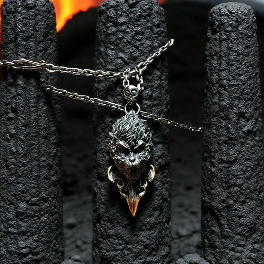 Vintage Sun Wukong Pendant – Monkey King Spirit Amulet | Zen Ara Grove