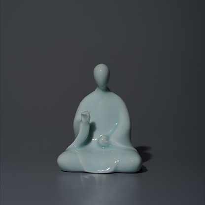 Handcrafted Ceramic Faceless Buddha Mudra Figurines – Embodying Zen Wisdom & Peace | Zen Ara Grove