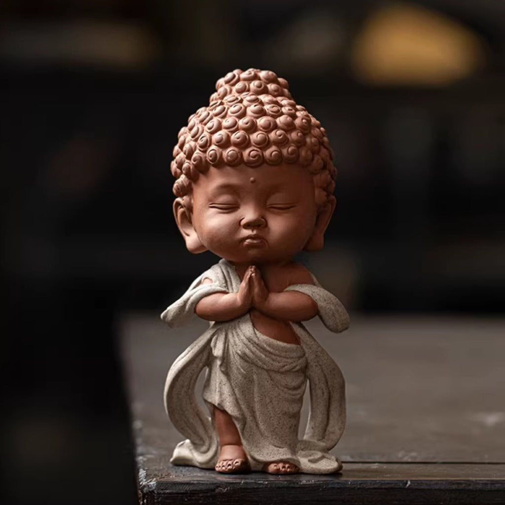Handcrafted Porcelain Buddha Figurine – Serenity and Cultural Heritage | Zen Ara Grove