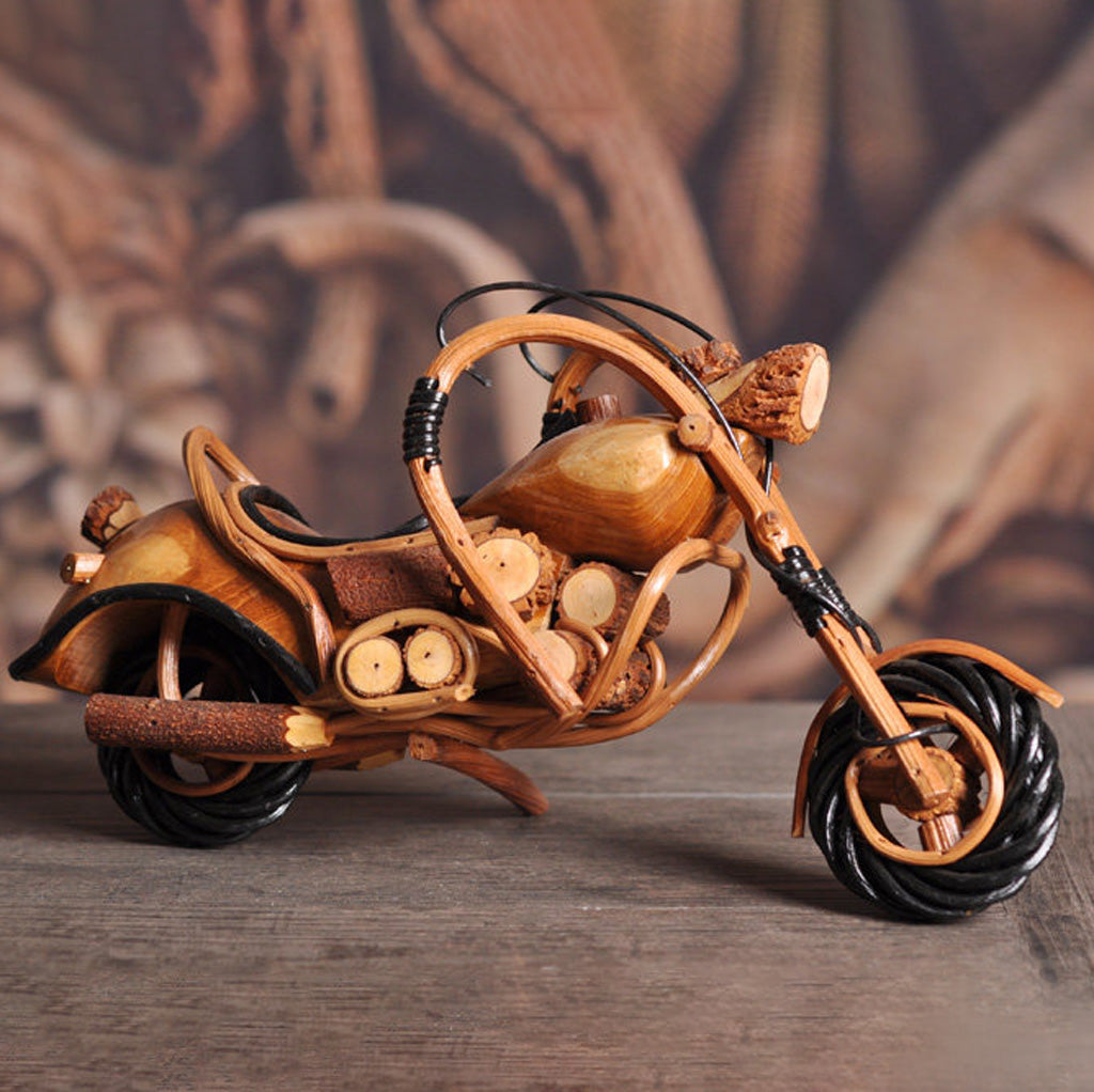 Rustic Rattan Motorcycle Décor – Soul of Freedom, Spirit of Craft | Zen Ara Grove