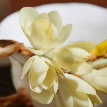 Limited Time Offer · Handcrafted Heritage Porcelain Cup – Magnolia Blossoms Growing from the Surface | Zen Ara Grove