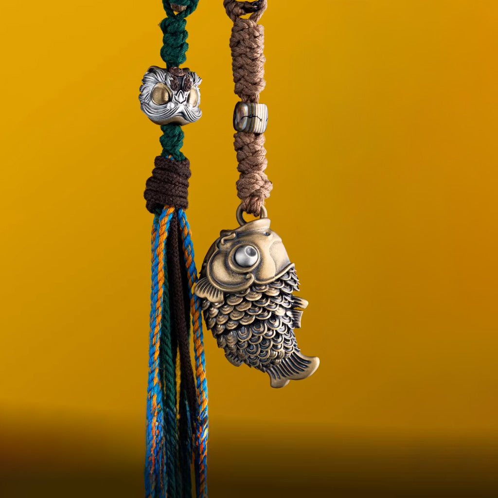 Lucky Koi Fish Pendant – Articulated Moving Tail for Stress Relief | Zen Ara Grove