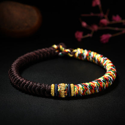 TODAY ONLY! Zen Handmade Multicolored Thread King Kong Knot Strength Braid Bracelet | Zen Ara Grove
