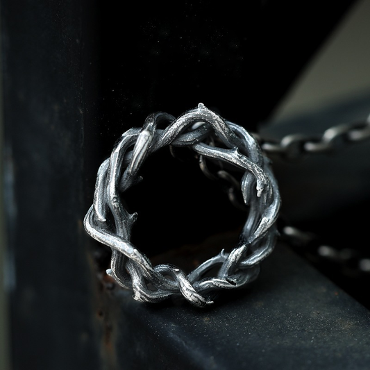Circle of Life – Retro Vine-Inspired Pendant | Zen Ara Grove