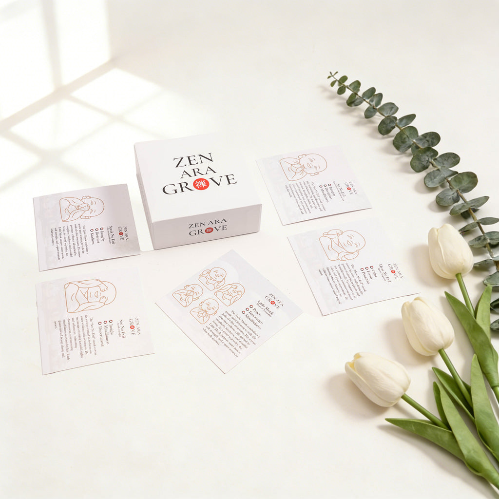 Limited-Time Offer — The Four Little Zen Monks 4-Piece Set | Save 60% | Zen Ara Grove