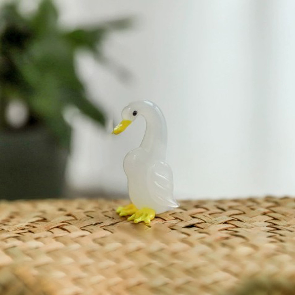 Peaceful Glass Duck Figurine – Bringing Calm Energy and Joy to Your Space | Zen Ara Grove