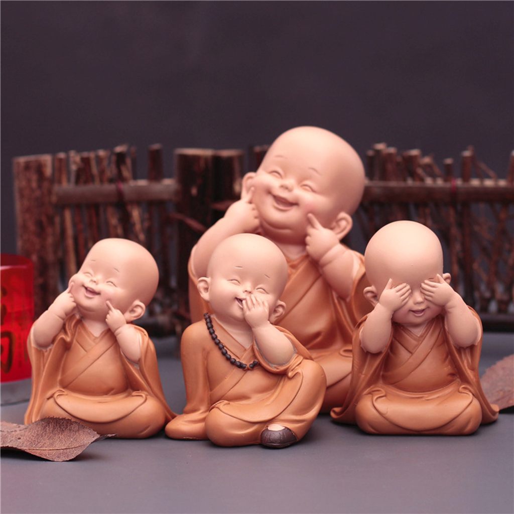 Cute Zen Monk Figurines| Zen Ara Grove
