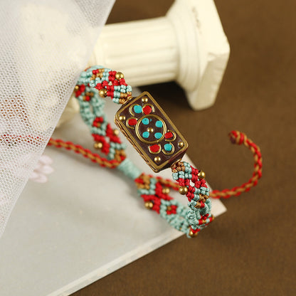 Handwoven Blessing Bracelet – Inspired by Desert Silk Road | Zen Ara Grove