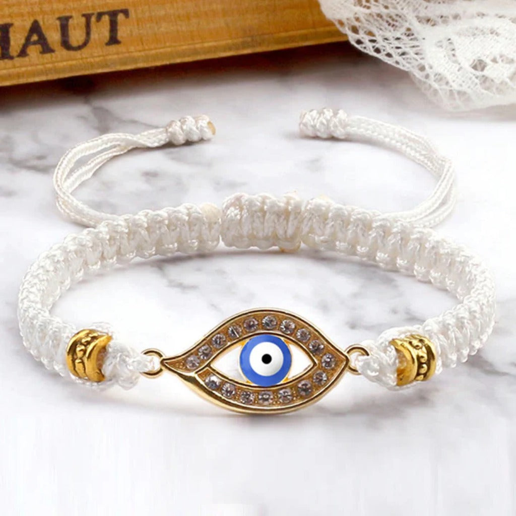 Adjustable Evil Eye Cord Bracelet – Ward Off Negativity, Invite Good Fortune | Zen Ara Grove