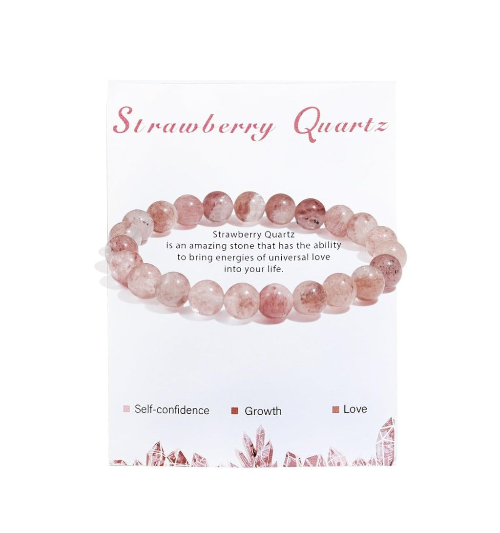 Crystal Beaded Bracelet with Elastic Cord – Handmade Design | Zen Ara Grove