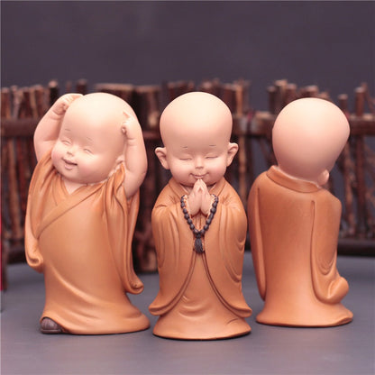 Cute Zen Monk Figurines| Zen Ara Grove