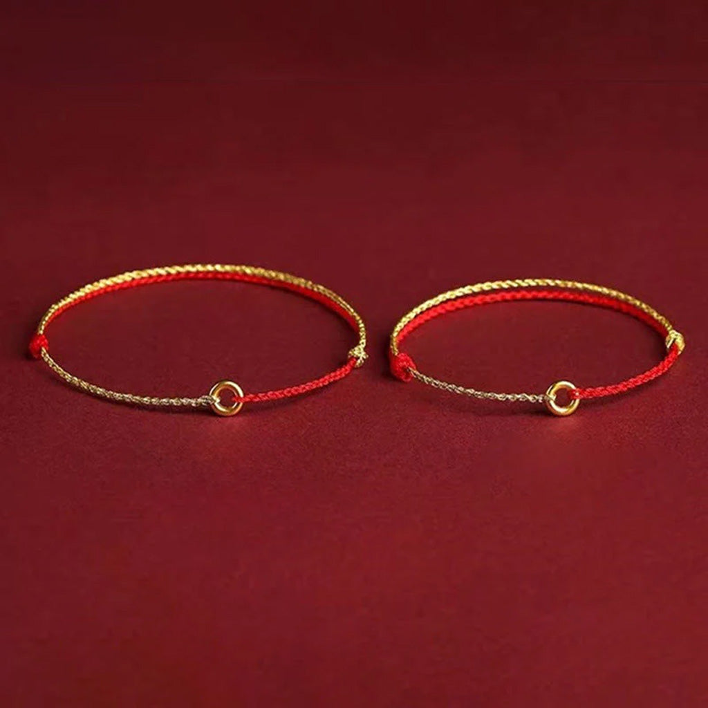 Adjustable Hand-Braided Circle Bracelet or Anklet — Balance & Connection