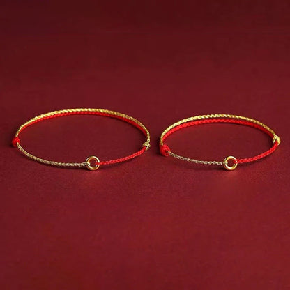 Adjustable Hand-Braided Circle Bracelet or Anklet — Balance & Connection