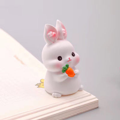 Easter Kawaii Bunny Figurine Set – Symbol of Hope & Renewal | Zen Ara Grove