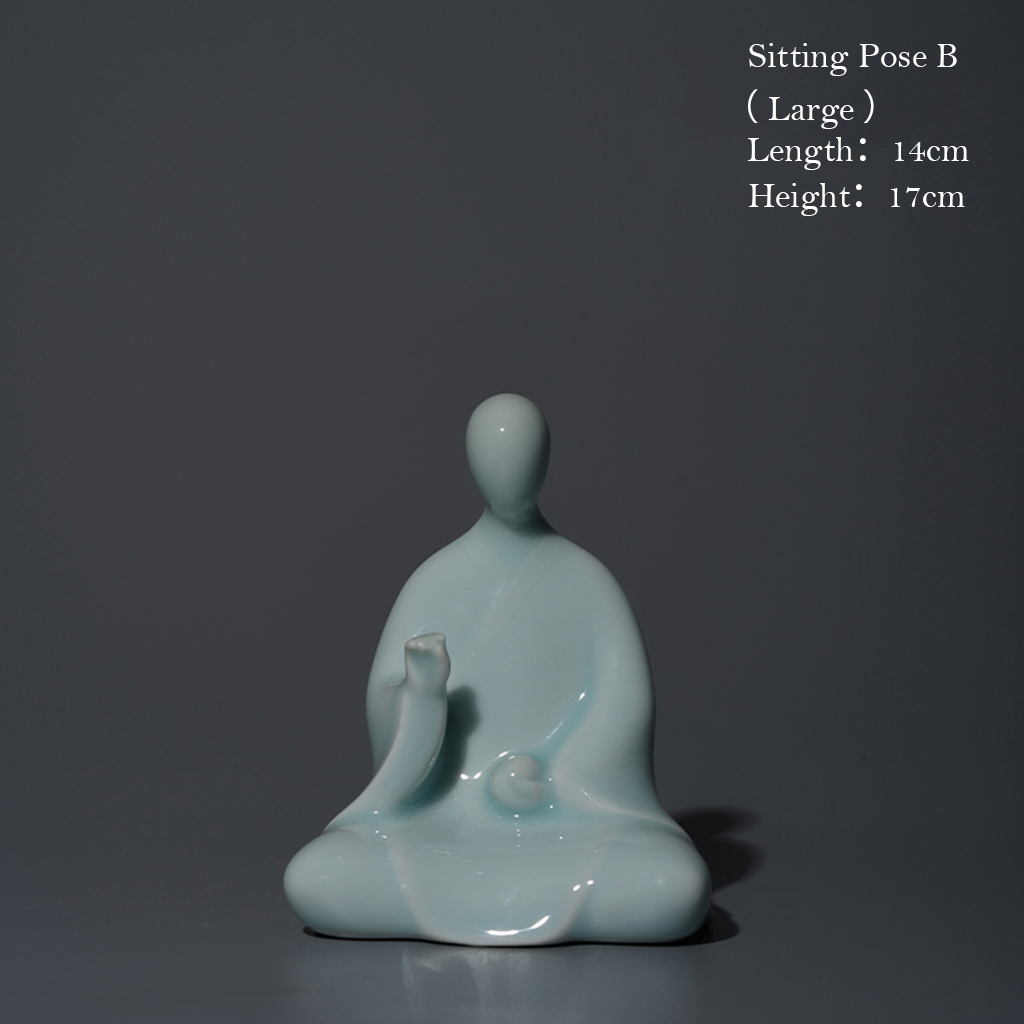 Handcrafted Ceramic Faceless Buddha Mudra Figurines – Embodying Zen Wisdom & Peace | Zen Ara Grove