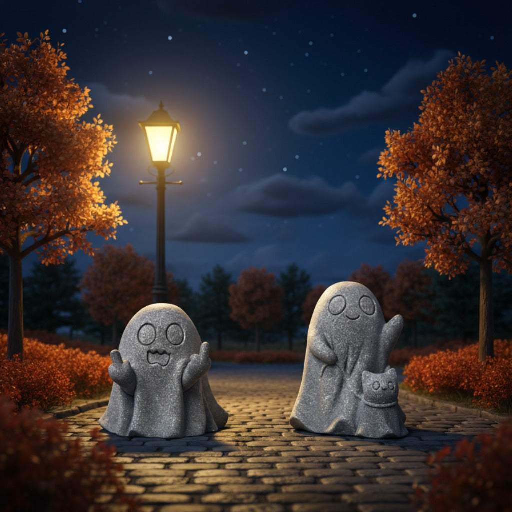 Zen Minimalist Ghost Figurine – Creative Art for Tranquil Spaces | Zen Ara Grove