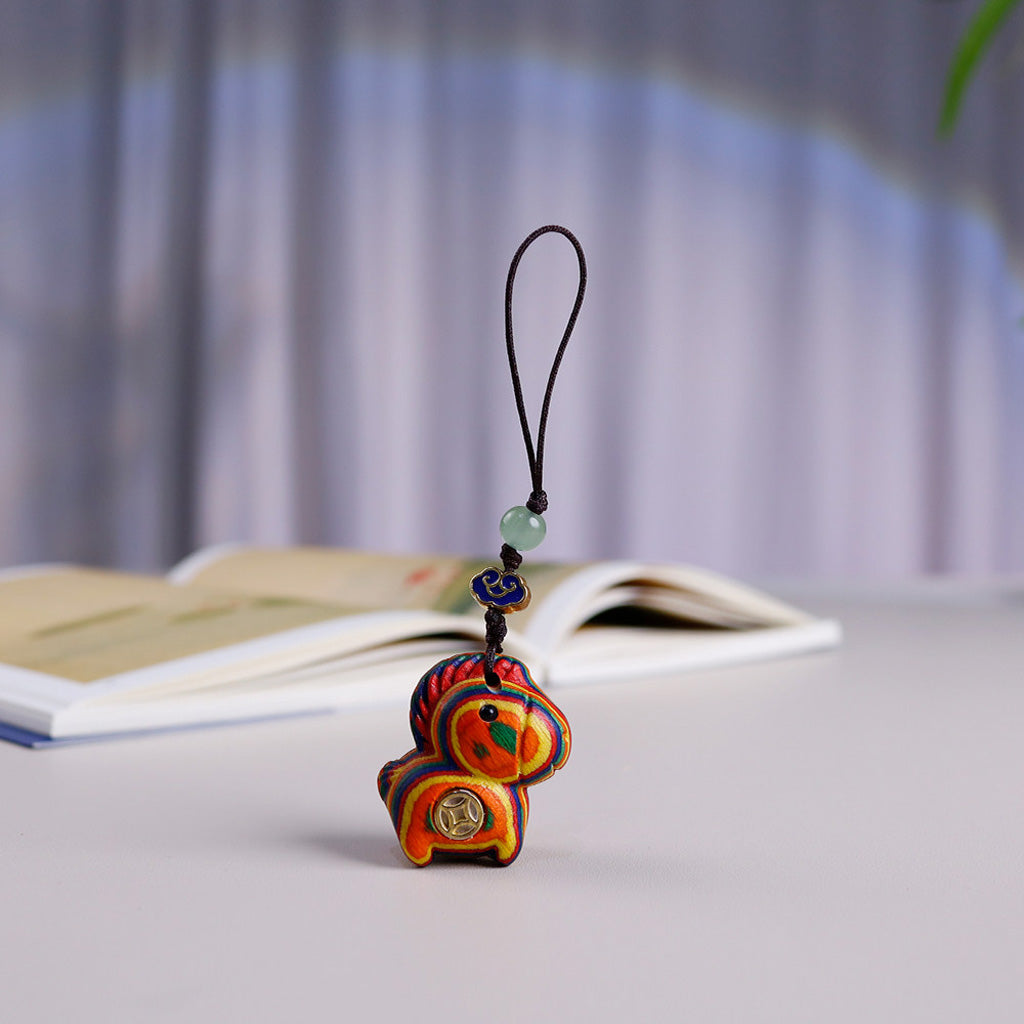 Handcrafted Wooden Horse Keychain –Luck & Protection | Zen Ara Grove