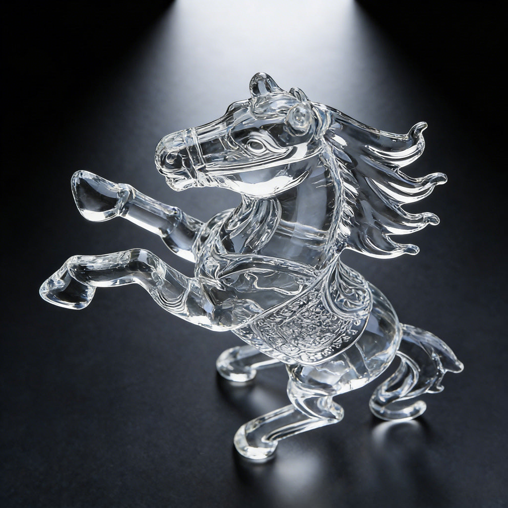 Crystal Glass Zodiac Horse Figurine – A Symbol of Strength and Grace | Zen Ara Grove