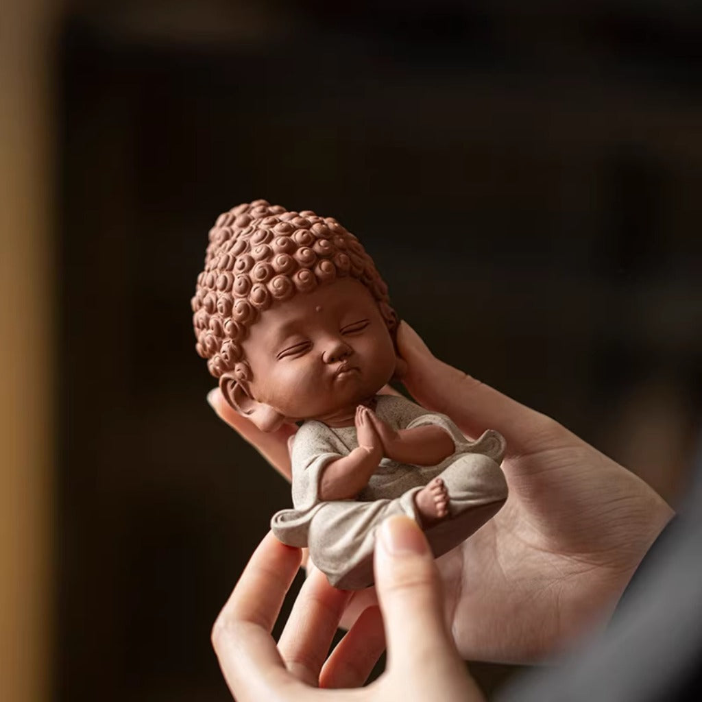 Handcrafted Porcelain Buddha Figurine – Serenity and Cultural Heritage | Zen Ara Grove
