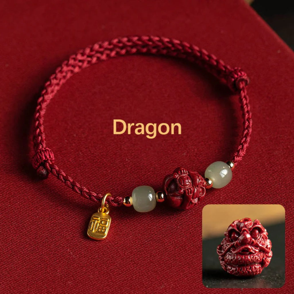 LIMITED TIME OFFER-Handmade Adjustable Red Cord Bracelet – 12 Chinese Zodiac for Good Fortune | Zen Ara Grove