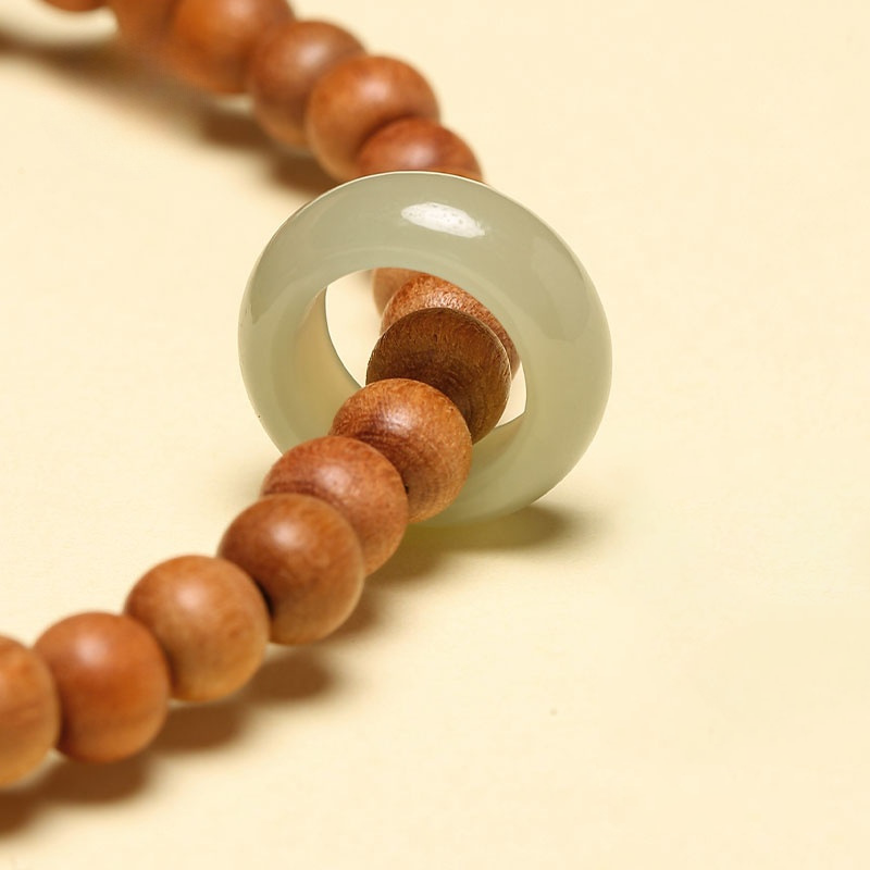 TODAY ONLY! Wood & Jade Dual-Layer Mala · Bodhi Serenity