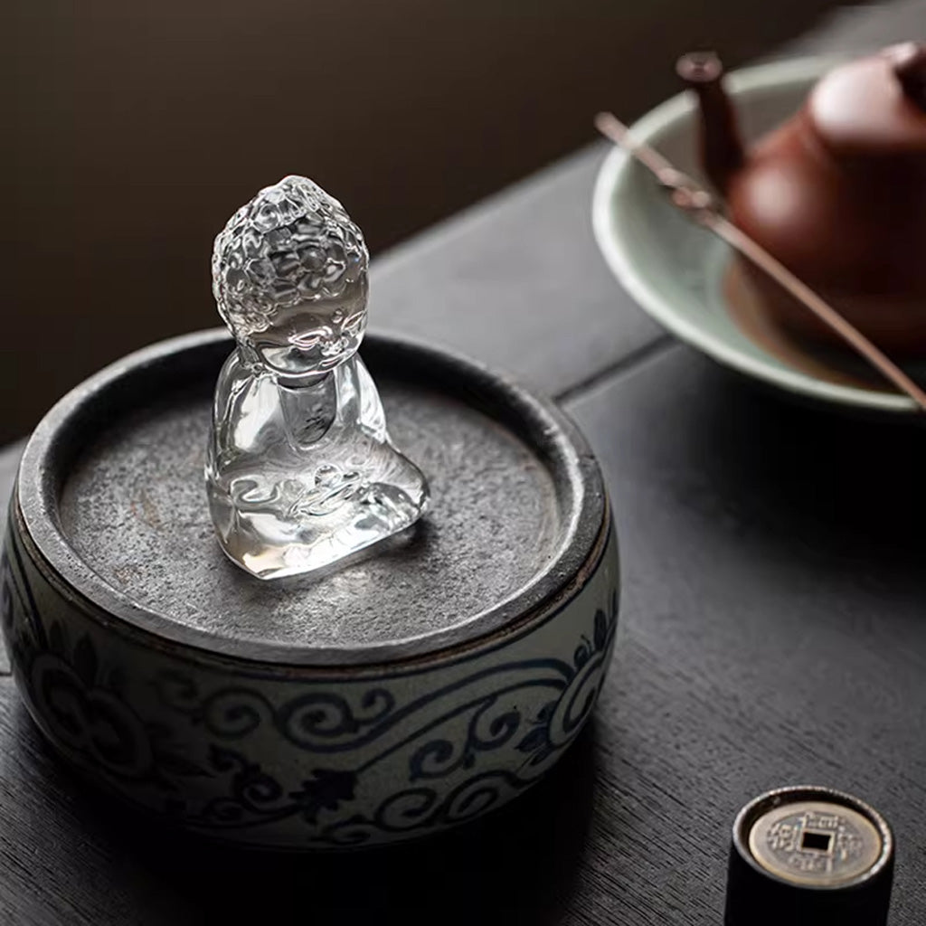 Handmade Glass Buddha Ornament – Capturing the Quiet Essence of Zen | Zen Ara Grove